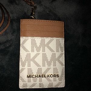 Michael Kors lanyard card holder